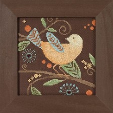 DIY Mill Hill Yellow Bird Beaded Cross Stitch Picture Kit