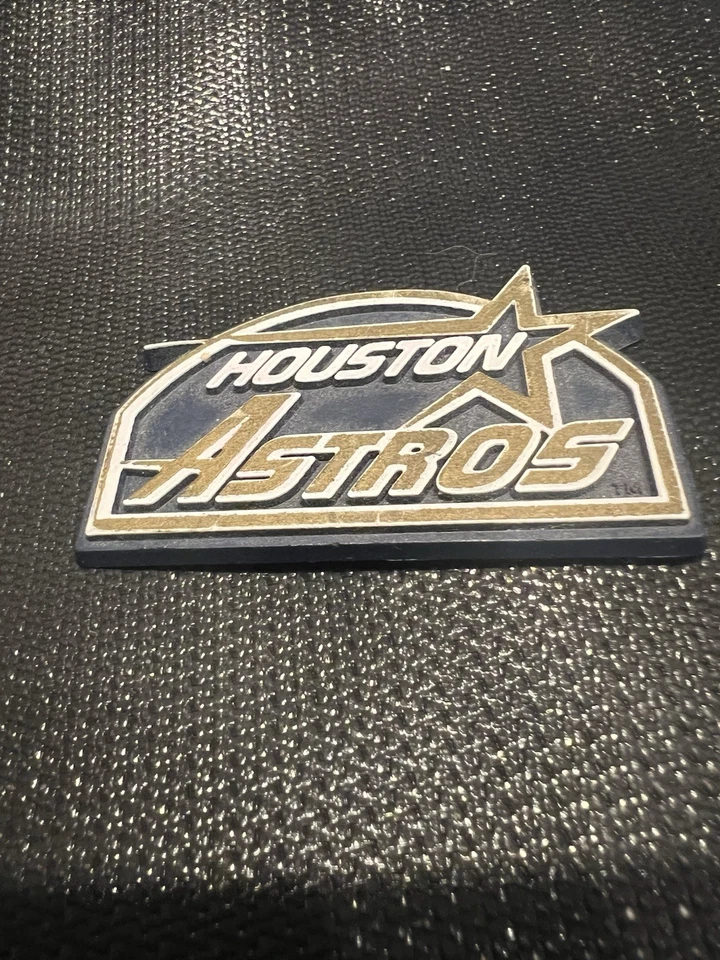 VINTAGE MLB RARE 1980’s-90’s HOUSTON ASTROS RUBBER STANDINGS BOARD FRIDGE MAGNET - Image 2 of 3