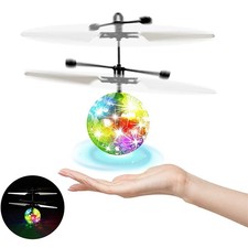 Flying Ball LED Toy for Boys Kids Age 3-11 Fun Birthday Gift Light Up Drone