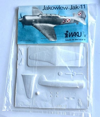Waku Jakowlew Jak-11 (Yak-11) 1/72 Scale vacuform. Model Kit. Ships World Wide.