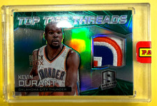 2014-15 Spectra Prizm 1/1 Kevin Durant OKC THUNDER PATCH ONE of ONE BLACK BOX