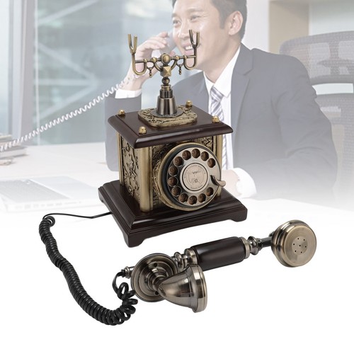Antique Landline Phone Elegant Decorative Retro Corded Telephone For Home Hot FY - Afbeelding 17 van 24