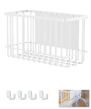 Magnetic Basket Kitchen Refrigerator Organizer Foil and Plastic Wrap for Fridge