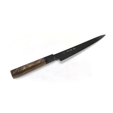 Sakai Takayuki/KUROKAGE VG-10 Hammered Sujihiki Slicer 240 mm Black Wenge Handle