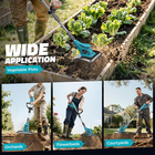 Cordless Tiller Cultivator Compatible with Makita 18V: Tiller for Gardening 360