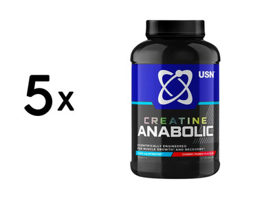 5 x USN Creatine Anabolic 5000 (900g) Cherry Punch (31,11 EUR/kg)