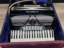 Rzadki vintage Florentino 41 kluczy włoski akordeon wyprodukowany we Włoszech z etui