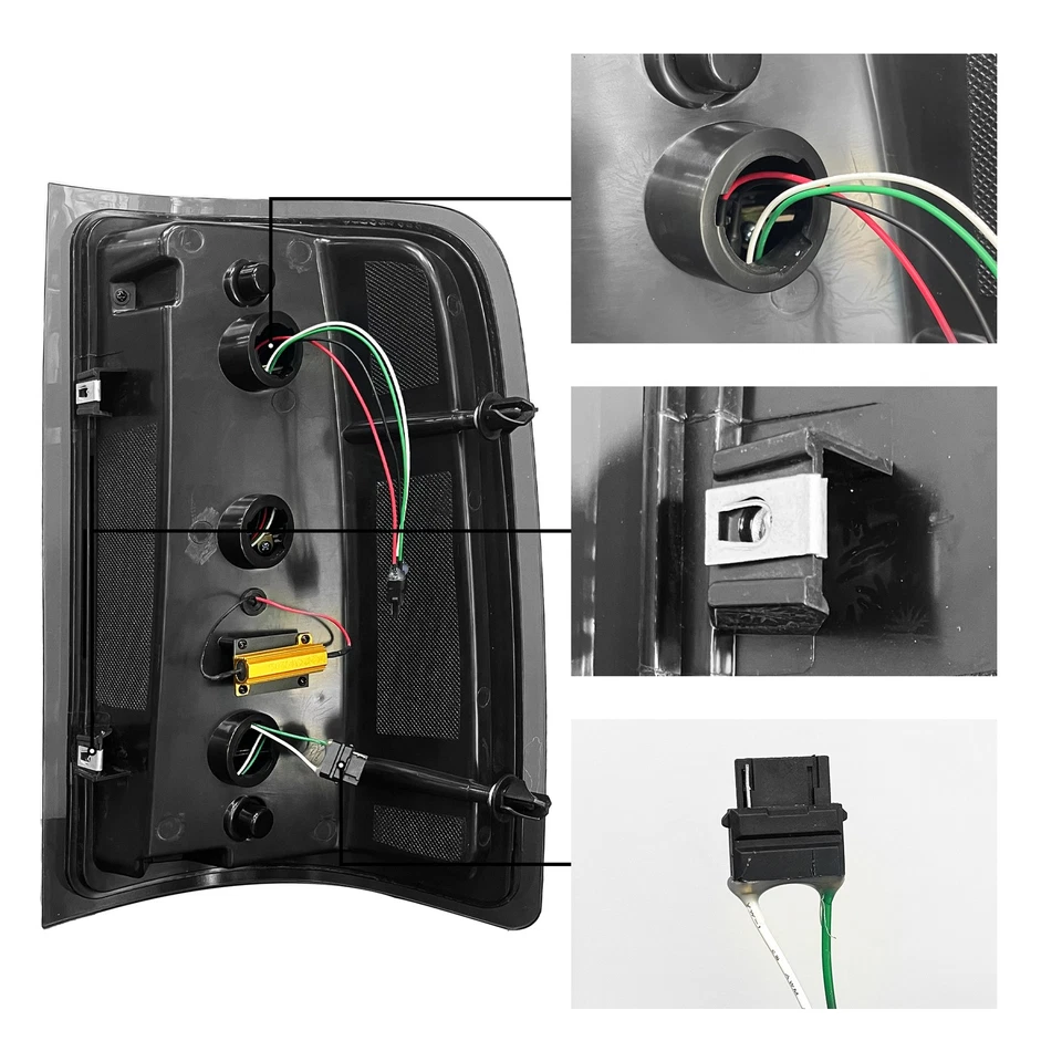 Luces traseras LED completas para GMC Sierra 1500 2500HD 07-13 lámparas con animador de arranque Foto 3 de 4