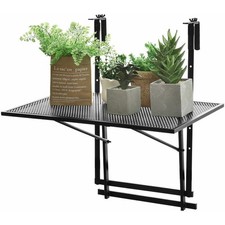 Outdoor Hanging Folding Rack Table for Balcony Flower Planter & Sundries