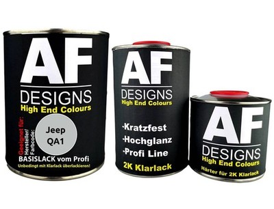 FÜR Jeep QA1 Radiant Silver Metallic 2,5L Autolack Set Klarlack Härter