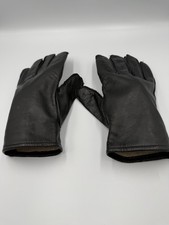 US Military Black Leather Gloves Cold Weather Wool Lined Size XL Steinberg