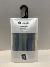 NEW Stance Poly Blend Boxer Brief  Rome  Striped Colorful Mens Medium 6  