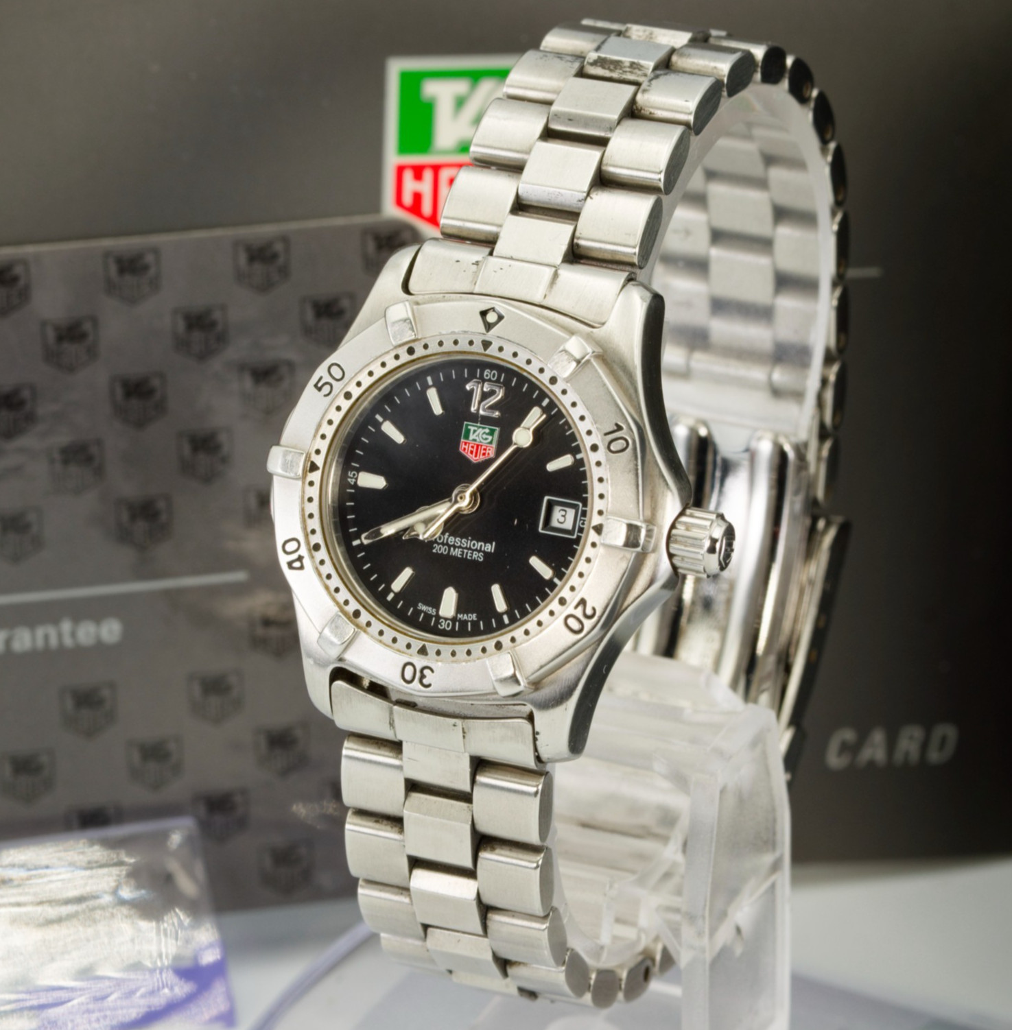 [EXC+5 w/ Paper] TAG HEUER Professional 2000 WK1310-0 Black Quartz Women's Watch