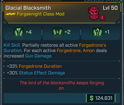 Borderlands 4   Legendary COMs   AMON Glacial Blacksmith Lvl 50   PS PC XB STEAM