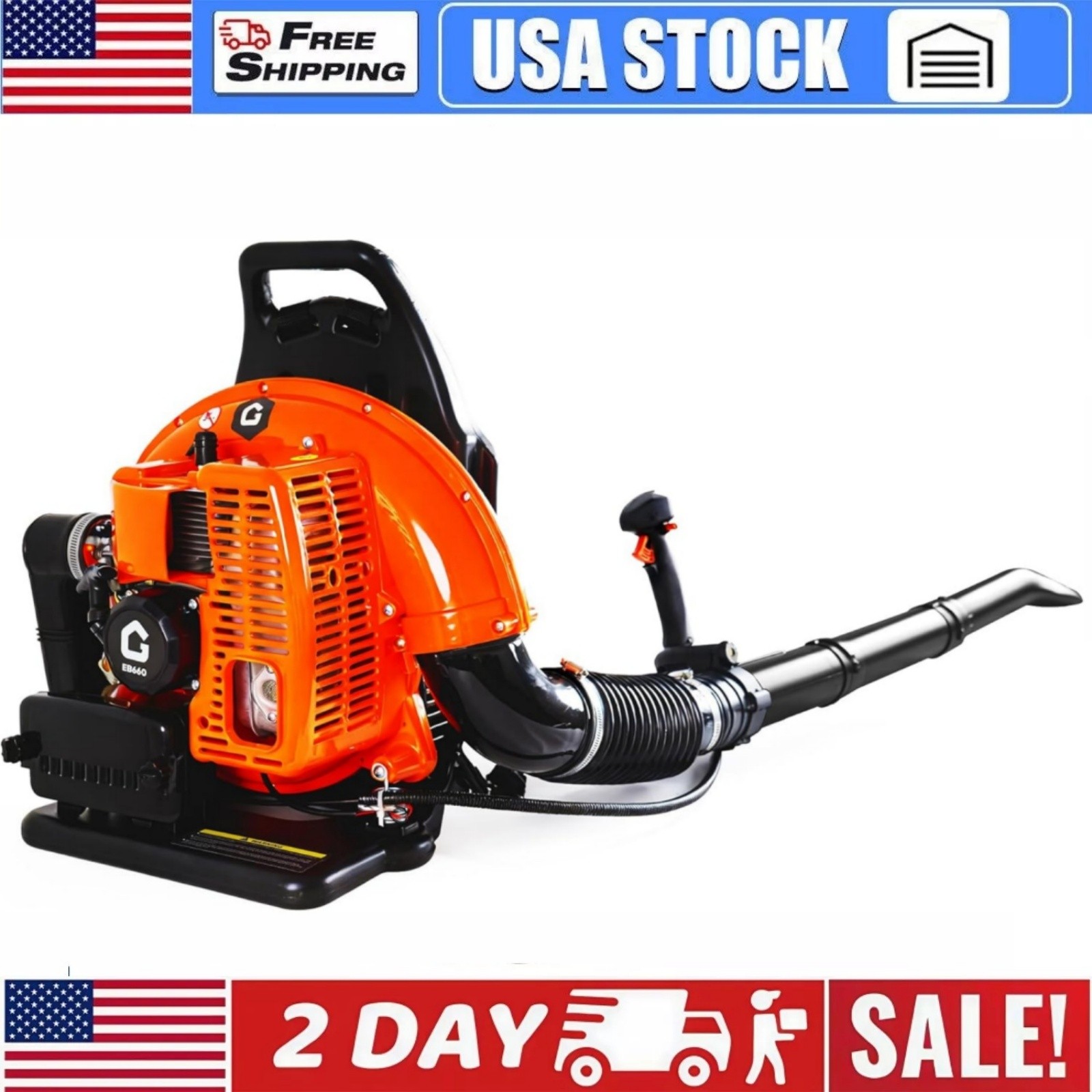 Gas Powered 4-hp 2-cycle 66cc Engine Gas Leaf Blower