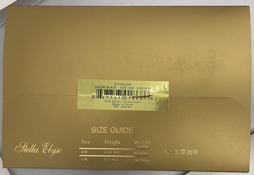 Stella Elyse Floral Moulin Rouge Fishnet Pantyhose (Regular, Rose Panel) S/M 10R - Picture 3 of 3