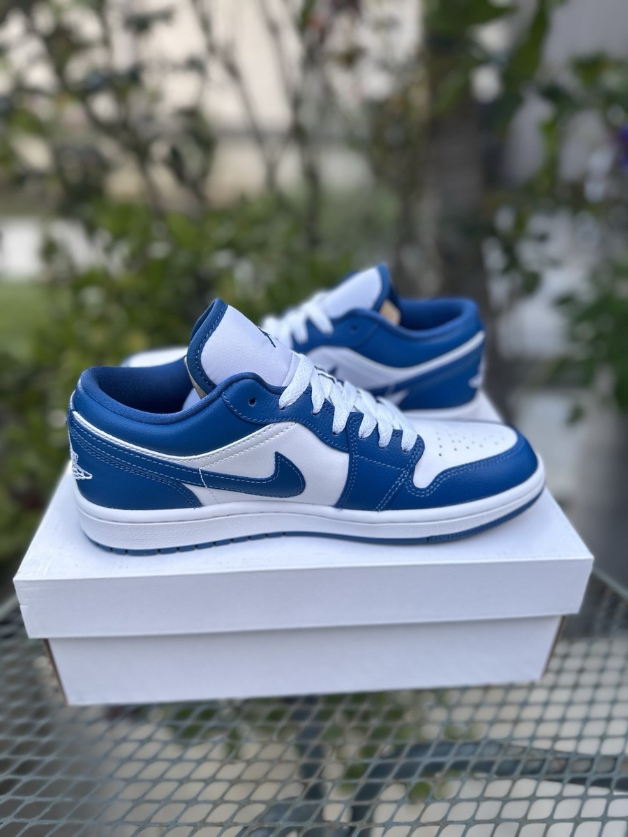 Nike Air Jordan 1 Low Marina Blue Women's Sneakers Casual Shoes