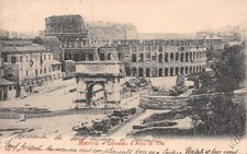 ITALY ROME COLOSSEUM AND ARCH OF TITO