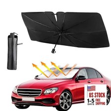 Car Windshield Sunshade Umbrella, 55"X31.5" Foldable Umbrella Open Design