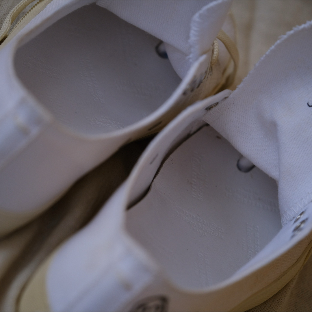 【新品未使用】Maison Margiela タビミュール 37 Maison Margiela Tabi Canvas Sneakers White EU 37 US 6.5