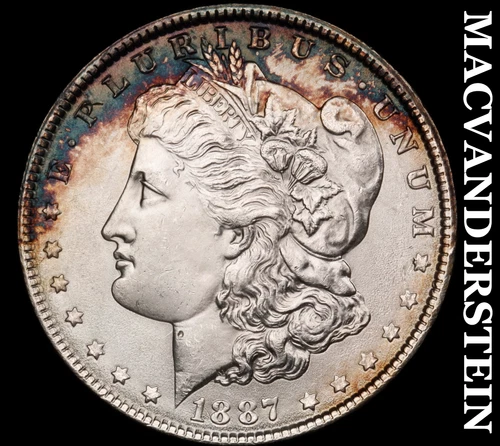 1887 Morgan Dollar- Choice Gem Brilliant Uncirculated+++ Luster #i8865