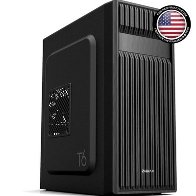 Versatile T6 ATX Mid Tower Case - Pre-Installed Fan & Dust Filter for Gaming