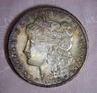 1902-O Morgan Silver Dollar, Toning
