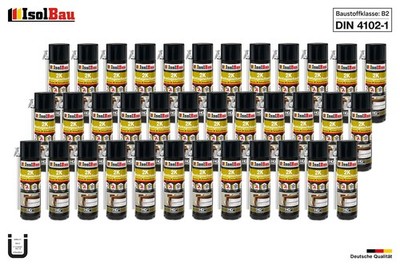 2K Bauschaum Montageschaum Zargenschaum 36 x 400ml PU Schaum Schnellschaum