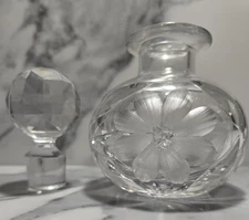 Vintage Stuart Cut Crystal Shaftesbury Perfume Bottle