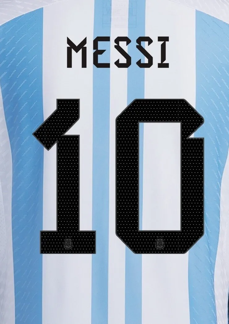 namest for jersey Messi 10 Argentina World Cup 2022 2023 official  dekoGraphics