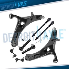 8pc Front Lower Control Arms Tie Rods Sway Bars Kit for 2010-2014 Subaru Legacy