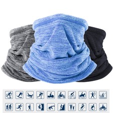 Thermal Neck Gaiter Fleece Windproof Face Mask Winter Cycling Cap Ski Head Scraf