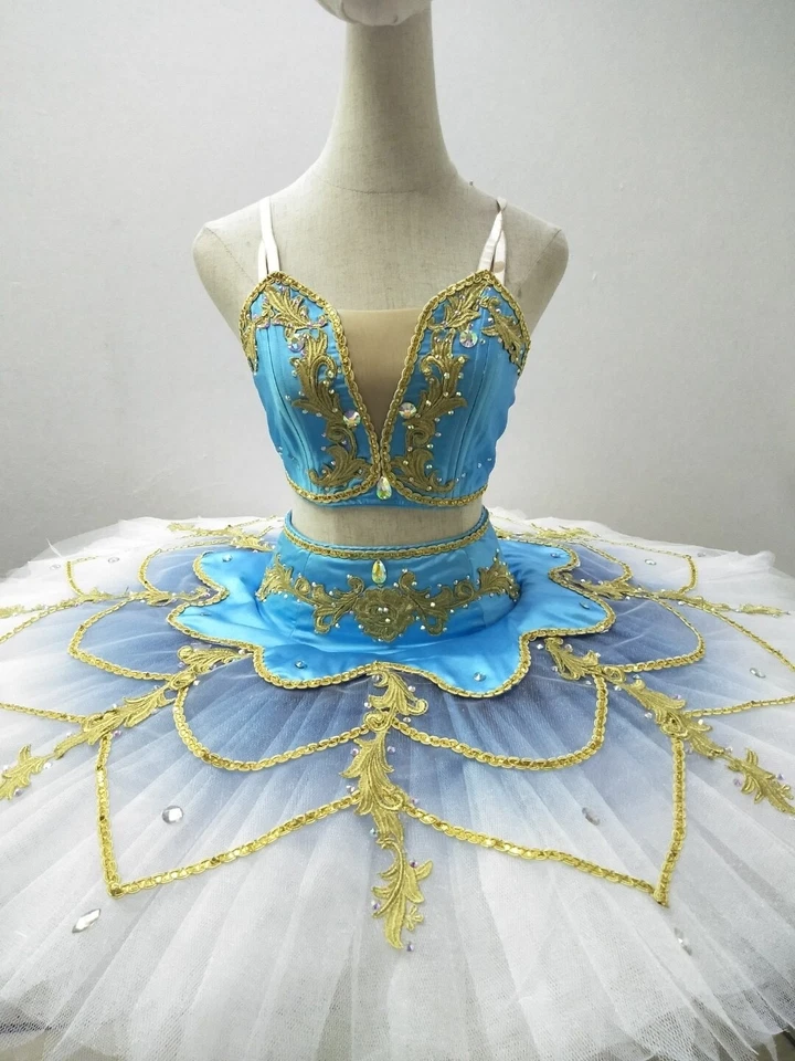 Ballet Tutu Pancake Dance Costume professional girls le corsaire 2 piece custom - Image 4 of 4