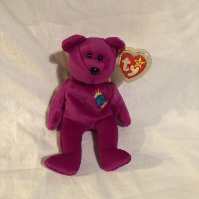 Ty Bear 2000 Millennium Beanie Baby Value TY Millennium Bear