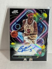 2024 Topps Chrome Cosmic Jalen Rose black Refractor Auto /10