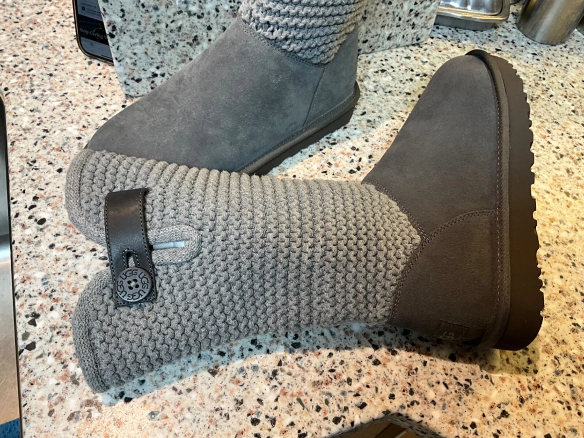 Gray knitted hotsell uggs