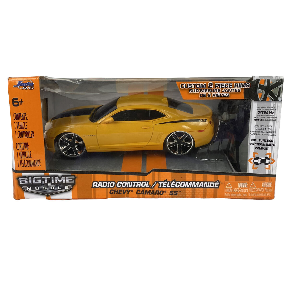 Jada Big Time Muscle R/C Radio Control Chevy Camaro SS Car w Jada Big Time Muscle R/C Radio Control Chevy Camaro SS Car w
