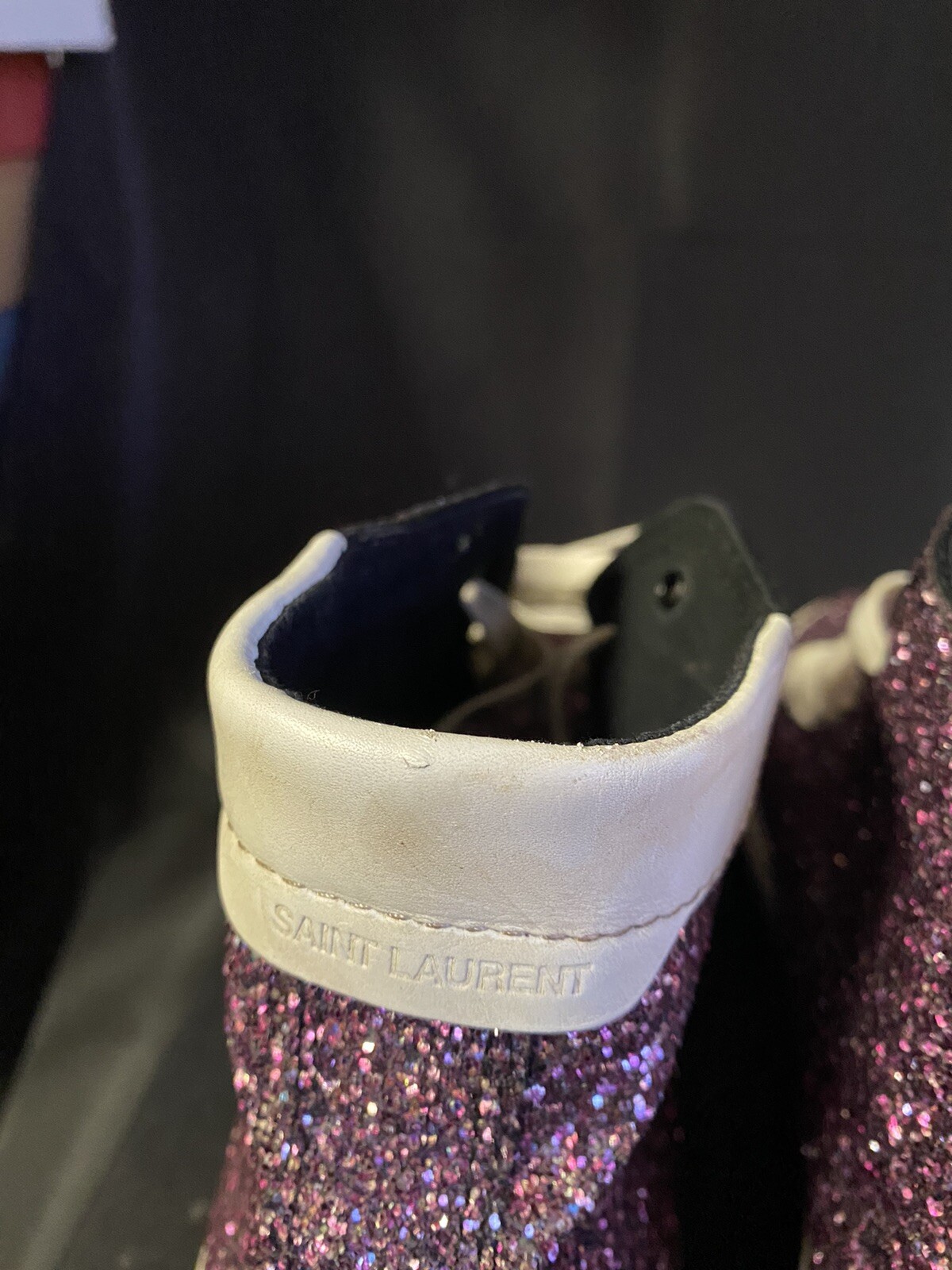 Sneakers alte Saint Laurent rosa Bedford glitter