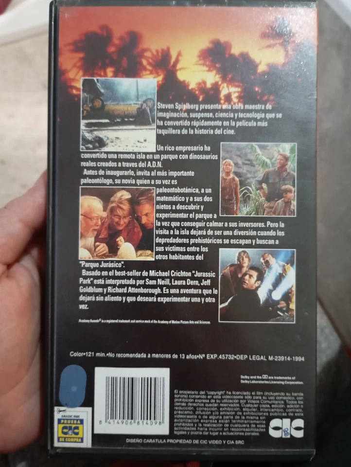 parque jurasico vhs - Imagen 2 de 4
