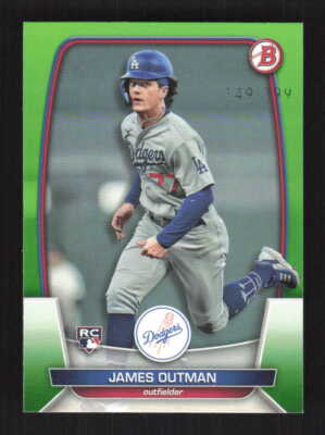 James Outman 2023 Bowman Neon Green Los Angeles Dodgers #/399