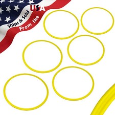 BRAND NEW YELLOW Speed  Agility Training Rings Set of 6  FREE USA SHIPPING