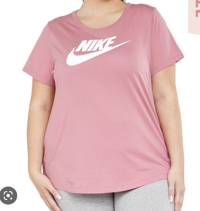pink nike plus size shirt
