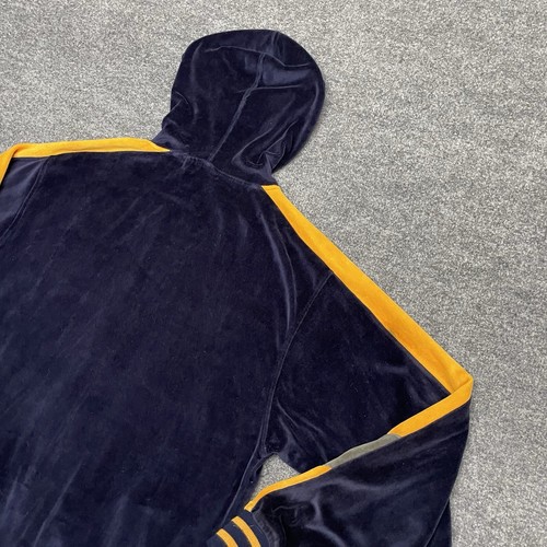 VTG No Boundaries Sweatshirt Youth L Blue Full Zip Velour Hoodie Southpole Y2K - Picture 9 of 17