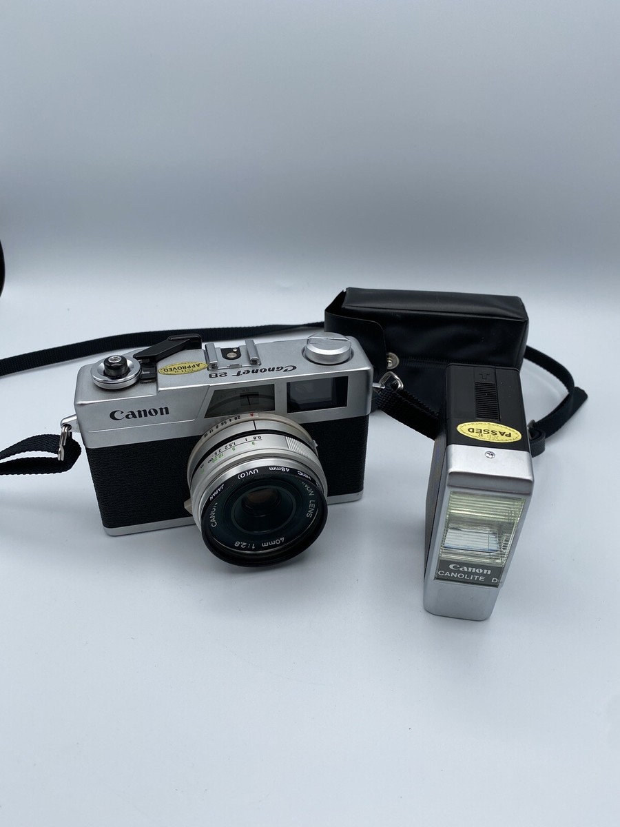 Canon Canonet 28 Rangefinder 35mm Film Camera Flash For Parts Or Repair  /ro