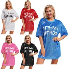 Women Skirt Eve Outfits Dress Summer Clubwear Stylish Glitter Dance Sequins Fit