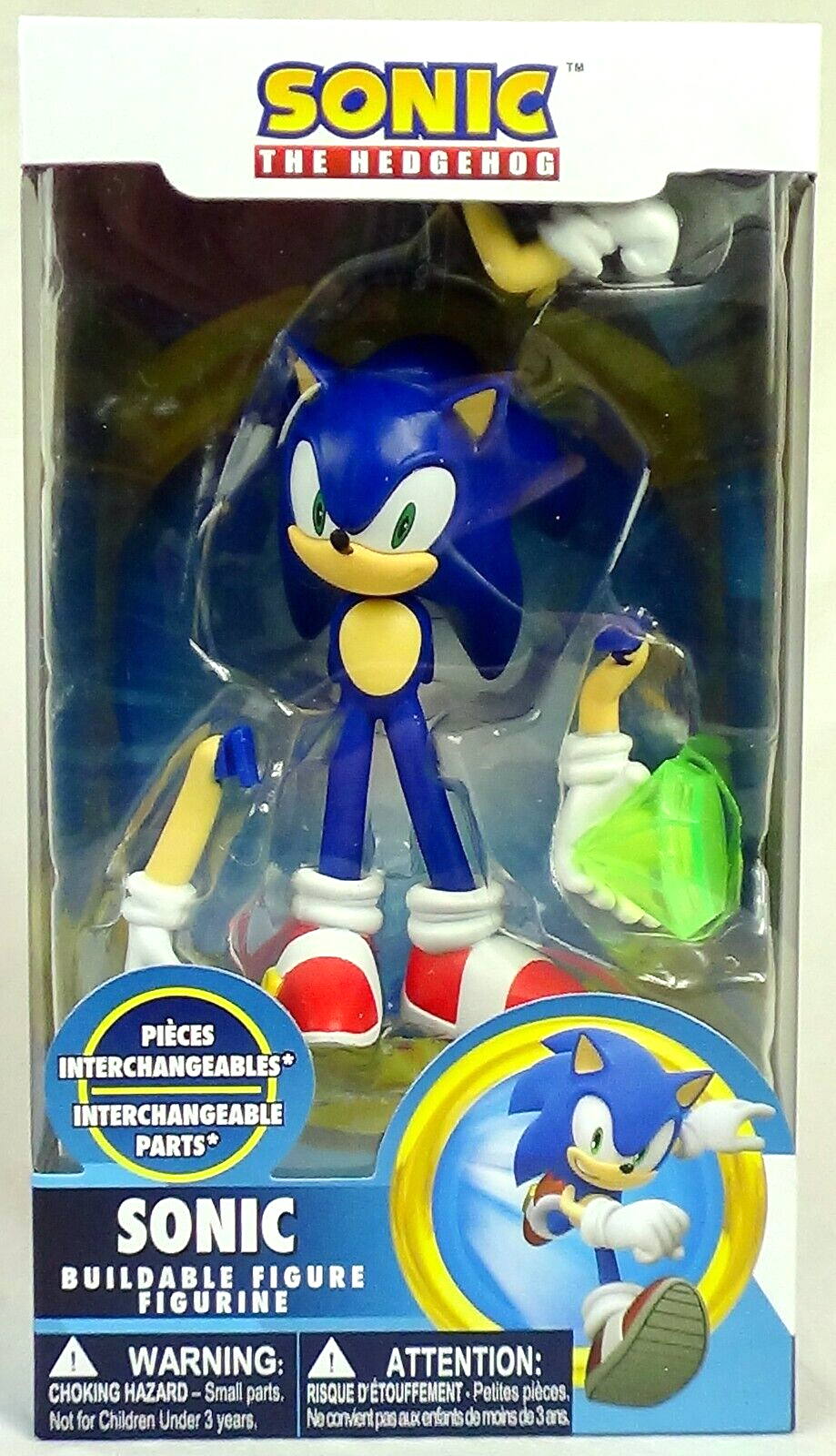 Sonic The Hedgehog Sonic Buildable Action Figure Figurine, Just Toys Series 1