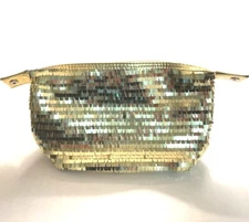Ulta Beauty Women Purse Clutch Handbag Party Gold Sparkle Disco Fringe Sequins