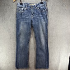 BKE Buckle Jeans Women's 28x33.5 Culture Boot Cut Blue Stretch Denim