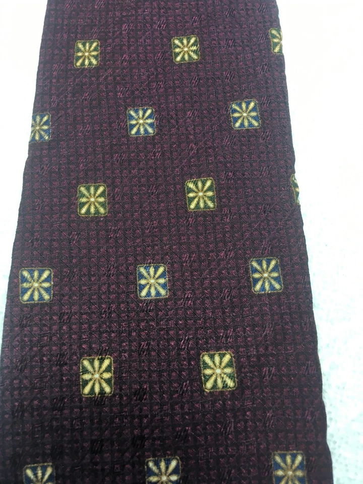 CORBATA NAUTICA HOMBRE BORGOÑA CON ORO 4 X 60 Foto 3 de 4