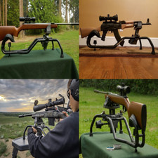 Soporte Apoyo Escopeta Rifle Ambidiestro Alta Resistencia Estabilidad Campo Tiro